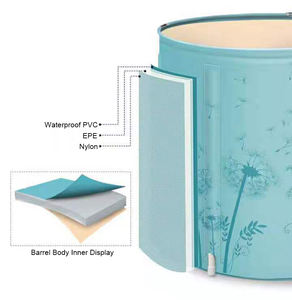 Bañera Plegable Portátil de PVC para Camping, Bañera Pequeña Independiente de Esquina, Fabricada por CHUFANG - Product Image 2