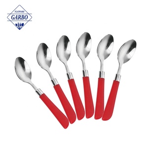 Chất lượng cao Flatware thép không gỉ 18/0 430 thiết lập dao kéo với nhựa màu xanh da xử lý đối với đảng nhà nhà hàng khách sạn - Product Image 5