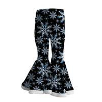 2023 dernière mode fille velours tissu hiver cloche bas boutique enfants vêtements conception personnalisée enfants pantalons