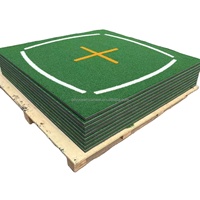 Tapis d'entraînement de golf en nylon robuste GSM - Sensation de gazon réaliste, base antidérapante, parfait pour les débutants et les professionnels pour l'entraînement de la trajectoire du swing