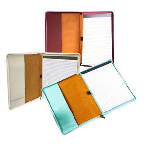 9 1/2 "X 12" com Zipper Laserable Leatherette Portfolio com Notepad - Product Image 5