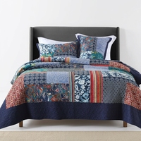 Ensemble de draps de lit en coton patchwork matelassé de style coréen, literie florale pour lit de 1,8 m, doux et agréable pour la peau, toutes saisons, 3 pièces