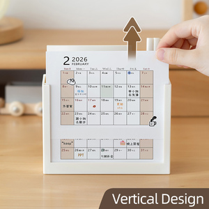 Portapenne Multifunzionale in Plastica 2026, Decorazioni per Ufficio e Studio, Calendario Portatile - Product Image 5