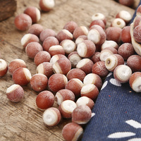 Nouvel arrivage en gros de fruits séchés Zhaoqing Gorgon, graines d'Euryale en vrac, forme de boule brisée semi-ouverte, 500g, stockage à froid et à sec