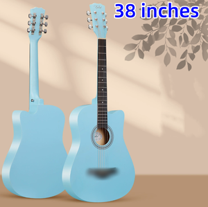 Guitare acoustique folk de <span class=keywords><strong>38</strong></span> pouces en bois de tilleul avec manche en fibre de carbone, fabriquée en usine - Product Image 3