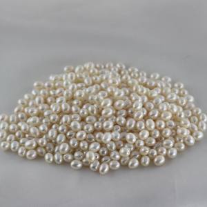 Perles d'eau douce naturelles Akoya de 6-7 mm, forme blanche brillante avec une forte luminosité, presque parfaites, perles Zhuji en vrac - Product Image 4