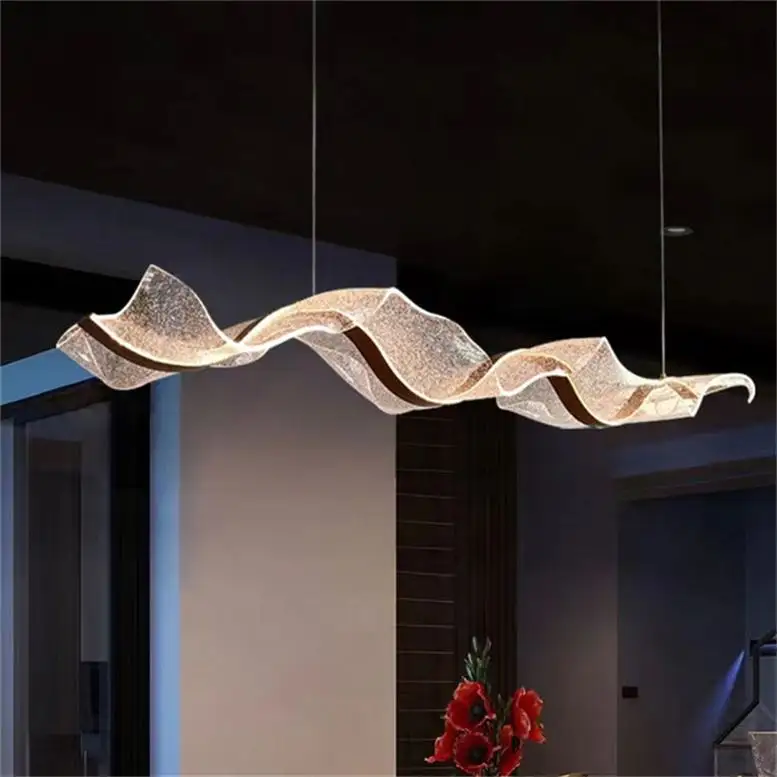 Американский Ретро свет для спальни Роскошная простота Постмодернистский отель столовая стеклянная люстра абажур