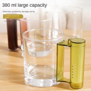 ANYAモダンポータブル耐熱ガラスティーカップハンドル付きインフューザーフィルター380mlビジネスギフト - Product Image 4