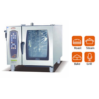 Four à vapeur multifonction 6 niveaux en acier inoxydable 304 pour rôtir, cuire à la vapeur et griller, idéal pour les entreprises de restauration