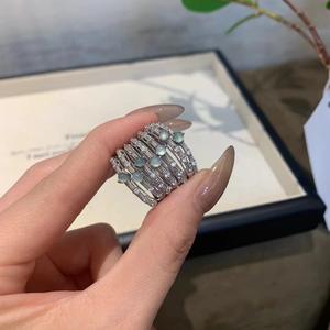 S925 Pure Silver Micro-Inlaid Natural <b>Jade</b> <b>Ring</b> for Women High-End Chinese Niche Hazardous Material Lace Egg Face Fashion <b>Rings</b> - Product Image 2