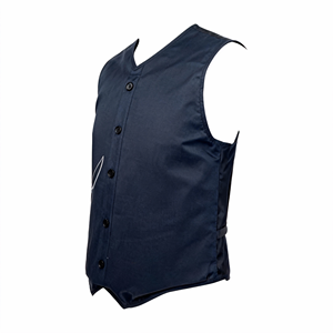 Camiseta/chaleco de trabajo negro de alta calidad y cómodo, resistente a cortes y perforaciones, para uso diario; hecho de poliéster con revestimiento de PE. - Product Image 4