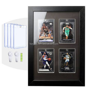 Modern özelleştirilmiş beyzbol kartı ekran kutusu-kademeli spor kart vitrin rafı-duvar montaj kilitlenebilir ticaret kartları çerçeve - Product Image 6