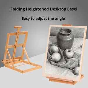 Cavalletto da Tavolo in Legno di Faggio Marrone Chiaro per Pittura a Olio, Acquerello, Acrilico e Schizzi Artistici per Adulti - Product Image 2
