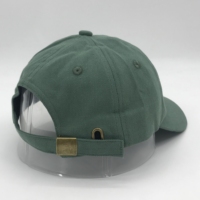 Gorra de Béisbol Yukaihe Personalizada de Algodón Verde y Blanco con Logotipo Bordado en la Parte Trasera y Delantera, Gorra de Béisbol Suave Sin Estructura con Cierre a Presión