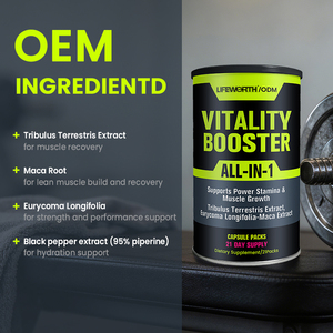 Cápsulas de Maca Herbal LIFEWORTH para Hombres, para Mejorar la Resistencia, la Fuerza y el Desarrollo Muscular - Product Image 4