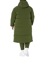 Grand manteau de duvet imperméable pour femmes d'hiver personnalisé Veste en duvet longue et épaisse de couleur unie