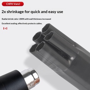 <span class=keywords><strong>Manchon</strong></span> thermorétractable 1KV pour câble d'alimentation basse tension - Utilisation électricienne, température de travail <span class=keywords><strong>125</strong></span>°C, conception à cinq doigts, cœur renforcé - Product Image 4