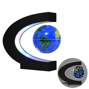 C-hình nổi toàn cầu ánh sáng bay lên từ xoay bản đồ thế giới nhựa tellurion cho văn phòng nhà trang trí chúng tôi Anh cắm - Product Image 2