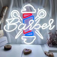 Papan Tanda Neon LED Cetak UV Kustom Logo Bisnis Dekorasi Toko dengan Desain Kustom Logo LED Neon Terang Kustom
