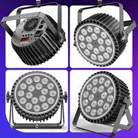 Projecteurs LED PAR 18x18W RGBWA+UV 6-en-1 avec mélange infini et effets arc-en-ciel, équipement DJ DMX512 pour DJ, discothèque, soirée