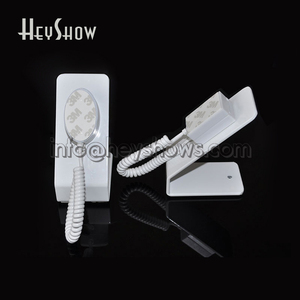 Hình Bầu Dục & Quảng Trường Trắng Điện Thoại Di Động An Ninh Đứng Hiển Thị Từ Chủ Với Kéo Thiết Bị Hot Điện Thoại Di Động Phụ Kiện Kim Loại Cơ Sở - Product Image 2