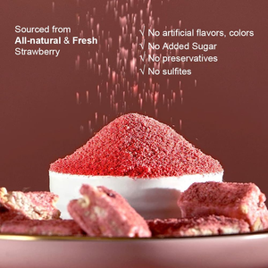 Doğal çilek meyve tozu dondurularak kurutulmuş çilek özü tozu - Product Image 2