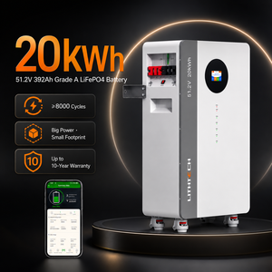 Sistema de Almacenamiento de Energía Solar de Litio 10000life Cycle Powerwall 40kWh 60kWh para el Hogar, Batería de 51.2V 400AH 10kW 16kWh 20kWh 48V - Product Image 1
