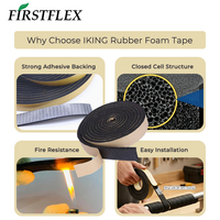 FIRSTFLEX pour rouleau d'isolation en mousse de caoutchouc NBR écologique, ignifuge, imperméable, anti-moisissure, flexible, résistant à la chaleur, pour isolation de tuyaux CVC