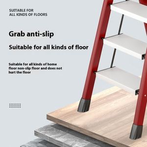 Multifunctionele 3-stappen Aluminium Vouwladders Voor Trappenhuis Exterieur Supermarkt Duurzaam En Draagbaar - Product Image 5