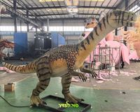Modèle de dinosaure animatronique Plateosaurus en caoutchouc de silicone pour parcs d'aventure et centres commerciaux, utilisation en intérieur