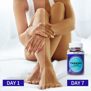 Stok WXW bronzlaşma Gummies <span class=keywords><strong>C</strong></span> vitamini çinko cilt kadın Gummies sağlıklı cilt ve geliştirilmiş bronzlaşma sakızlı - Product Image 5