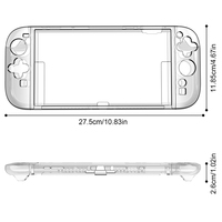 Coque de protection transparente en TPU détachable pour Nintendo pour Switch 2 modèle 2025 NS2 Console accessoires de jeu auto-souples