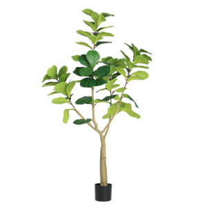 Ficus Lyrata Artificiale 180 cm Realistico in Vaso per Decorazioni Interne - Product Image 6