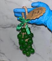 Savon artisanal à base de plantes avec un design unique en forme de grappe de raisin, blanchissant, hydratant, luxueux, soin quotidien de la peau