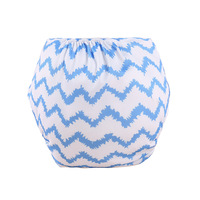 Culotte d'apprentissage réutilisable pour bébé et tout-petit, grande taille, carrée, imprimée de dessins animés, en polyester, à fermeture à boutons-pression, anti-fuites; Cuisine