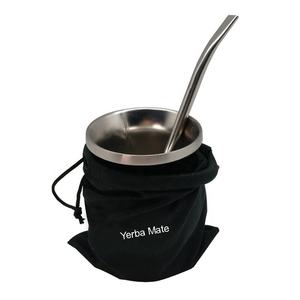 Sac emballé #304 <span class=keywords><strong>Gourde</strong></span> Yerba Mate en acier inoxydable avec paille <span class=keywords><strong>filtrante</strong></span> - Product Image 2
