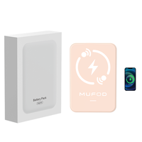 Batterie externe magnétique 5000 mAh 10000 mAh, chargeur portable sans fil pour iPhone