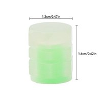 Capuchons de valve de pneu lumineux, vert et bleu fluorescent, pour voiture, moto, vélo, décoration de roue, couvercle de pneu lumineux