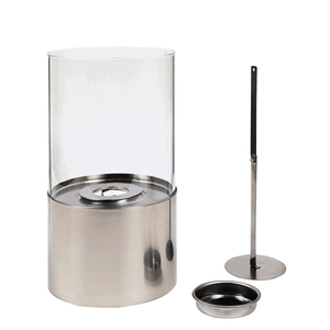 Foyer d'intérieur miniature sur table, foyer au <span class=keywords><strong>bio</strong></span><span class=keywords><strong>éthanol</strong></span>, cylindre autoportant, <span class=keywords><strong>bio</strong></span>-<span class=keywords><strong>gel</strong></span> et <span class=keywords><strong>éthanol</strong></span>, foyer en verre et acier inoxydable - Product Image 5