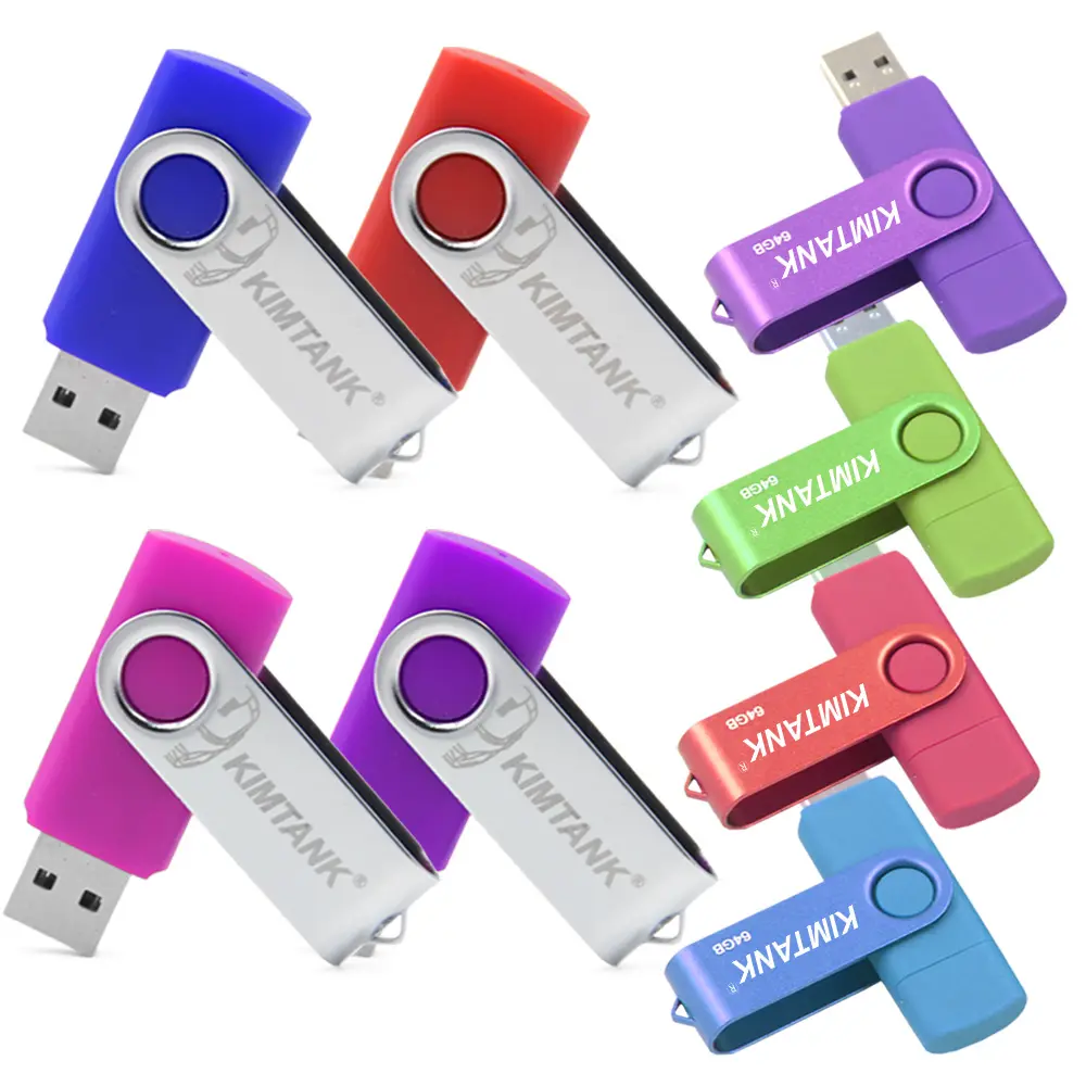 Factory Price Usb 2.0 3.0 3.2 Usb Flash Drive Stick 4gb 8gb 16gb 32gb 64gb Swivel Memory Pen Drive 1tb 2tb Custom pen drive