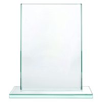 Usine de Pujiang vente cube clair cristal verre trophée plaques personnalisé laser gravé logo verre prix trophées pour cadeau d'affaires