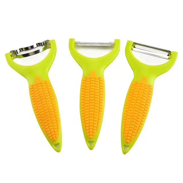 China Suppliers Eco-Friendly Plastic Handle Stainless Steel Blade Corn Peeler