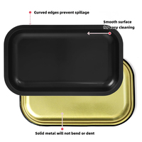 Vente en gros Plateau roulant 27x16ccm avec couvercle magnétique Plateau de service Kit d'accessoires pour fumer