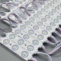 Module LED 3 LED 12V 1.5W SMD 2835 étanche avec lentille, injection de signe lumineux, blanc 7015 10000K