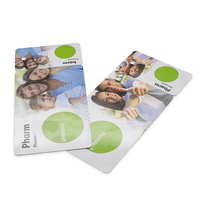 Porte-clés en plastique découpé à l'emporte-clé personnalisé 3 en 1 PVC porte-clés mini étui pour cartes à pression