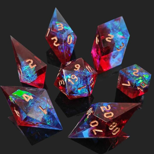 Mini Planet DND - Juego de Dados Poliédricos de Resina Hechos a Mano con Núcleo Líquido de Astronauta para Juegos de Mesa TRPG de Dragones y Mazmorras - Product Image 2