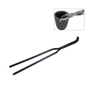 470mm Jewelry Gold Refining Graphite Crucible Tongs Melting Furnace Holder Clamps Soldering Iron Tweezers