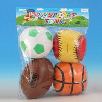 Lot de mini-ballons de sport en peluche, en PVC et coton PP, jouets moelleux en vrac pour enfants, ballons de jonglage