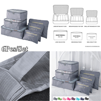 Cubes d'emballage de compression personnalisés de haute qualité 6 pièces 7 pièces 8 pièces Ensemble de sacs de voyage Cubes d'emballage Organisateur de voyage
