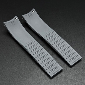 Cinturino <span class=keywords><strong>per</strong></span> <span class=keywords><strong>Orologio</strong></span> con Chiusura a Farfalla 18/19mm, Morbido e Regolabile in Gomma Fluorurata, Cinturino 20/21/22mm, Cinturino 23/24mm in FKM - Product Image 5
